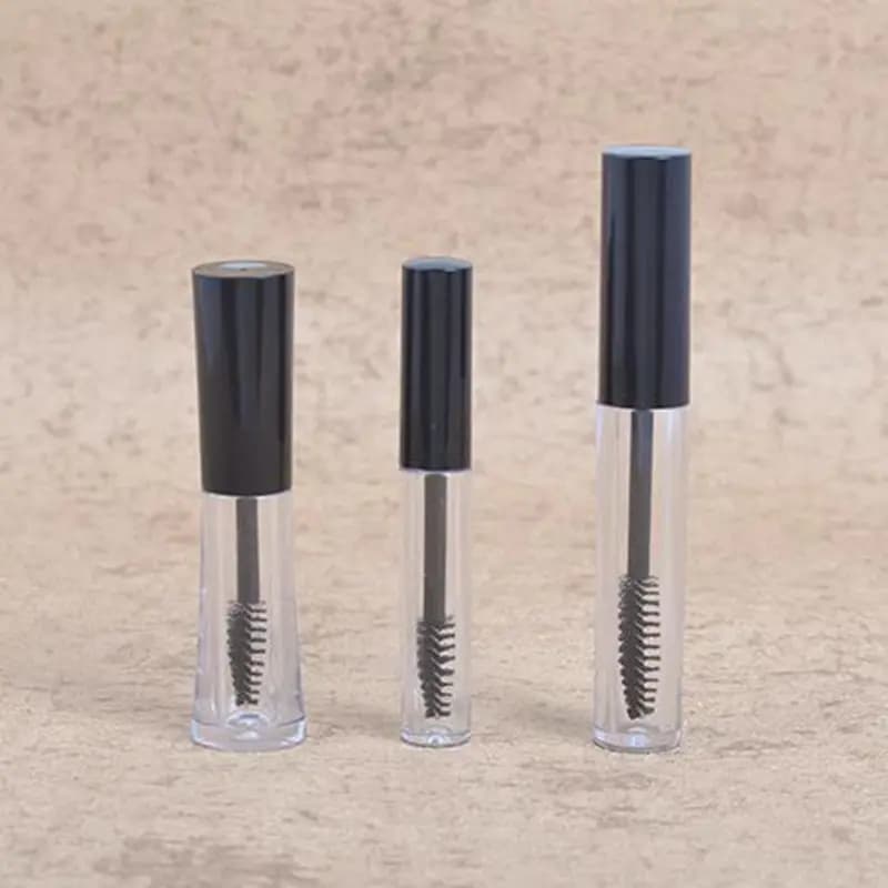 500 Pezzi Tubetti Vuoti per Mascara da 1ml 2ml 3ml per Donna, Flacone/Contenitore per Crema Ciglia/Liquido con Tappo Nero