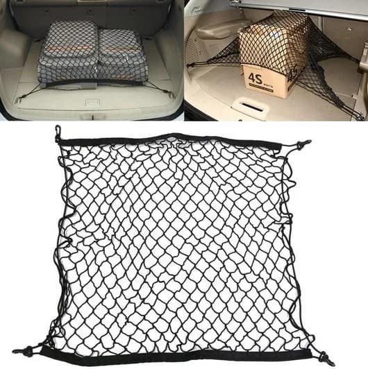 For Hyundai Creta IX25 IX35 I30 i40 Tucson Solaris Santa Fe Car Trunk Luggage Storage Cargo Organiser Nylon Elastic Mesh Net