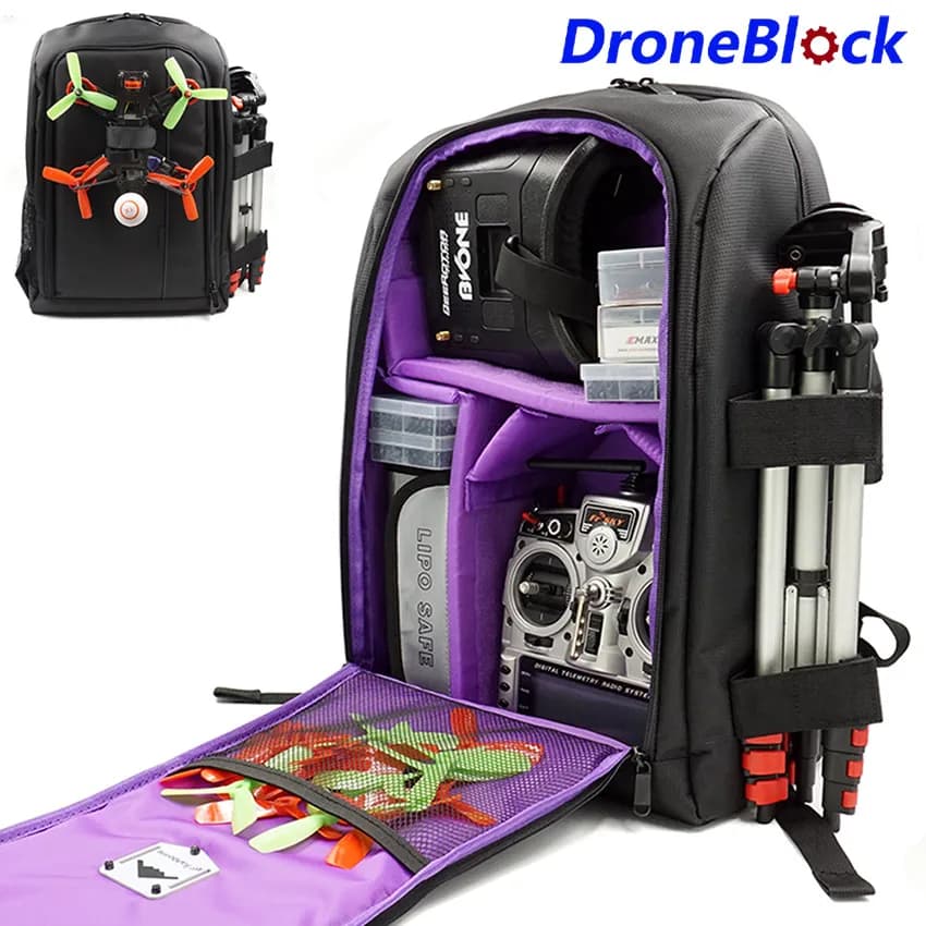Elechawk FPV Racing Drone Quadcopter Zaino Borsa da trasporto Custodia portatile da esterno per aereo RC multirotore ad ala fissa