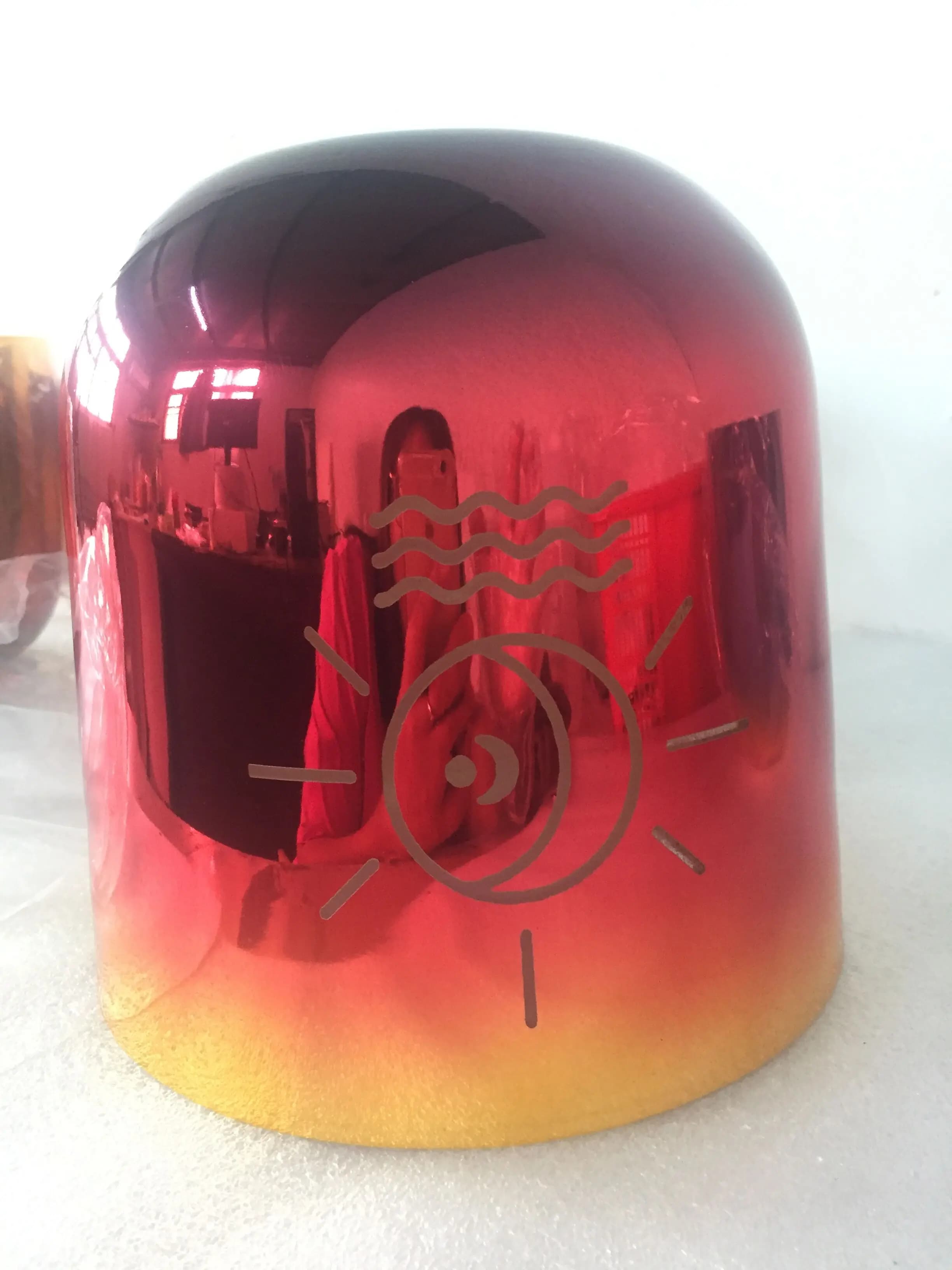 Alchemy titanium Multi color quartz singing bowl perfect pitch 3th octave C note Root chakra for sound healing