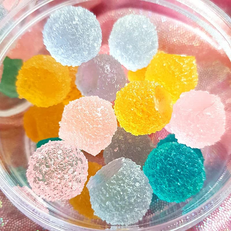 10PCS simulato Mini quadrato rotondo zucchero filato riempitivo per scatola di fango trasparente/soffice giocattoli per bambini melma Kit fai da te accessori modellazione argilla