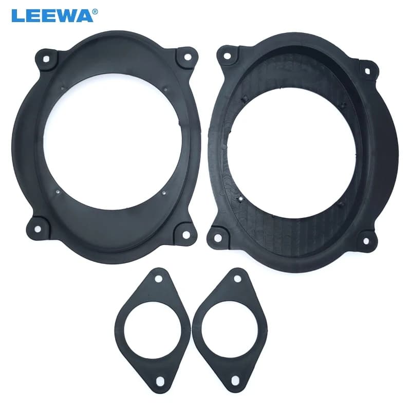 LEEWA 1set Car Stereo Speaker Spacer Mat for Toyota Camry & Tacoma Change 6x9" to 6.5" Front Speaker Adapter Spacer Ring Pads