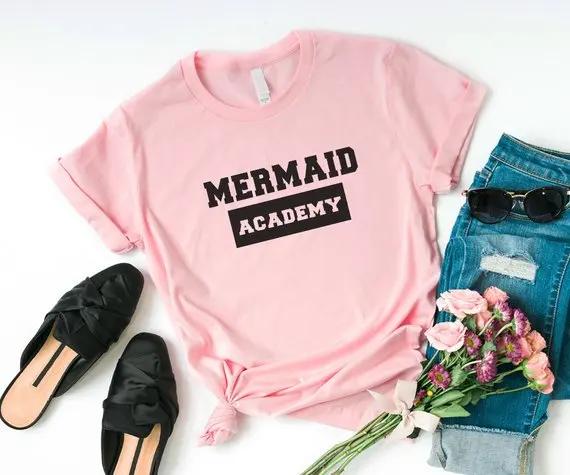 Sugarbaby Mermaid Shirt with sayings Funny T-Shirt Tumblr T Shirt for Teens Clothes Graphic Tee Mermaid T shirt High quality Top