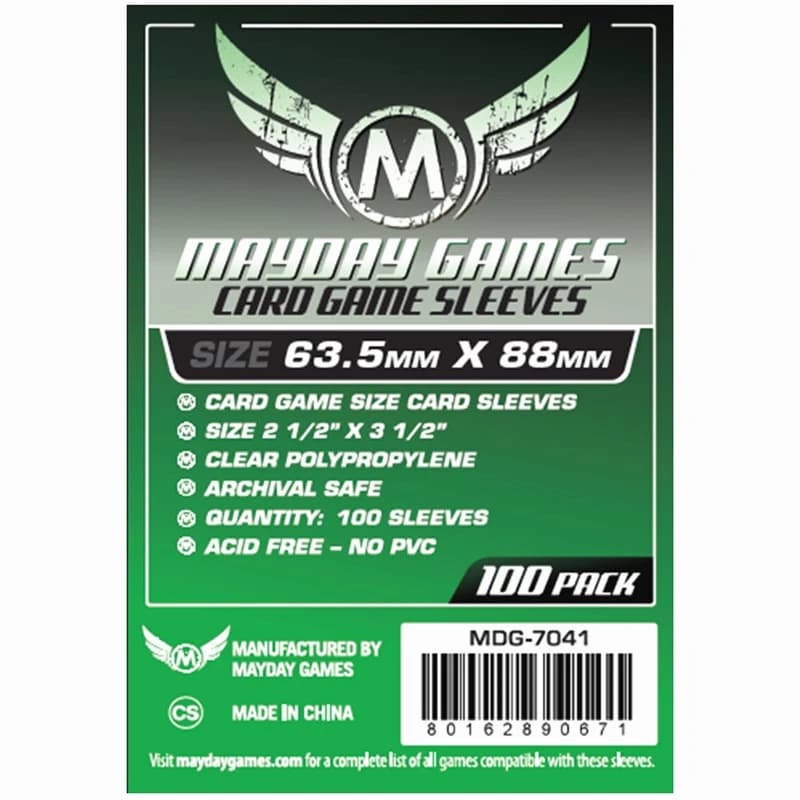 2 pacchi/lotto MAYDAY Custodia per carte 7041 per carte da 63,5*88 mm protezione trasparente custodia per giochi da tavolo maniche