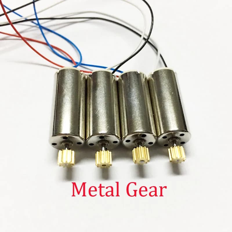 4 pz Motore Motore con Metal Gear Set per Hubsan H507A Stella Pro X4 RC Quadcopter Ricambi Accessori