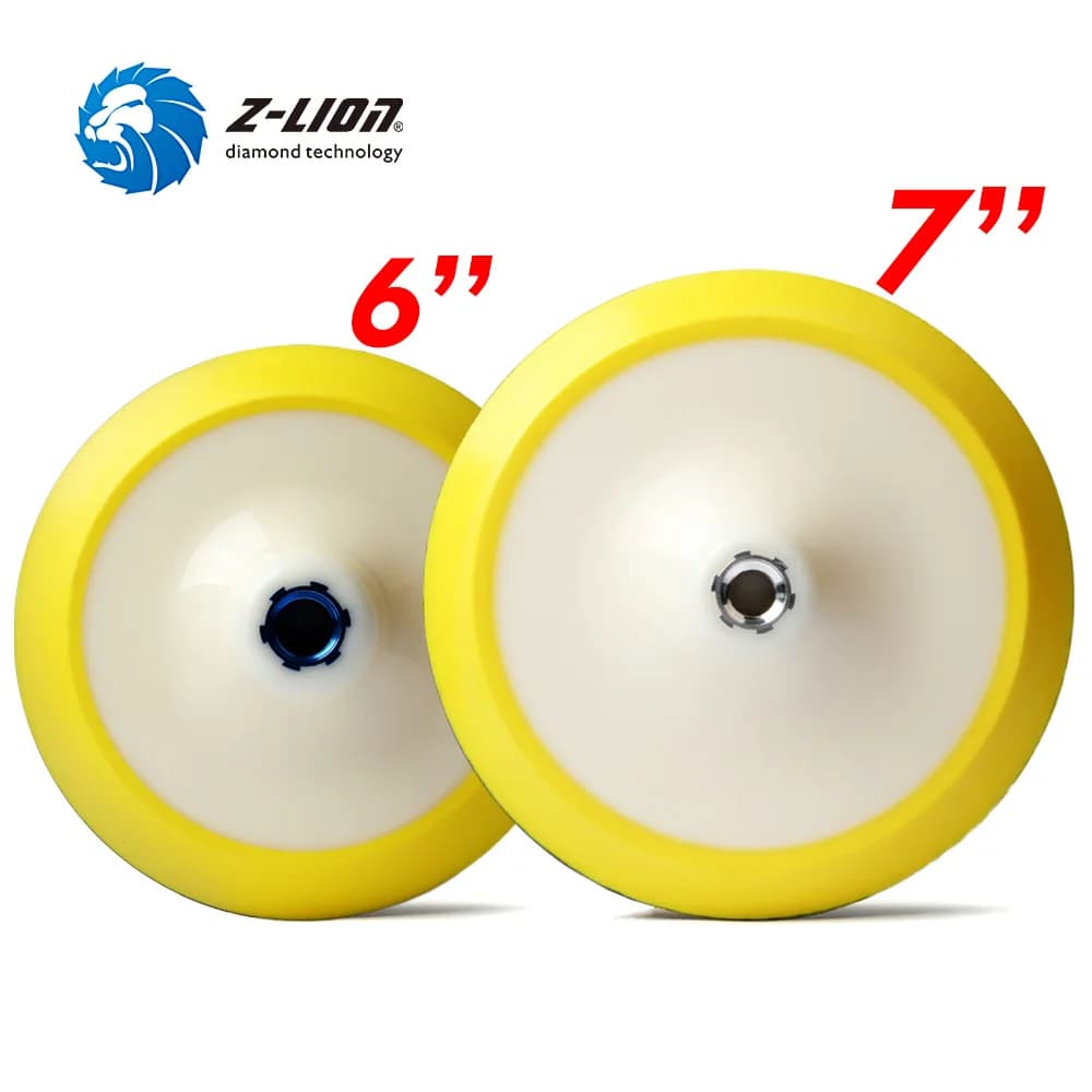 Supporto di plastica a 6 pollici/7 pollici del supporto del disco di levigatura della cera dell'automobile del cuscinetto di sostegno di Z-LION per il giunto del connettore della smerigliatrice di angolo M14 5/8-11