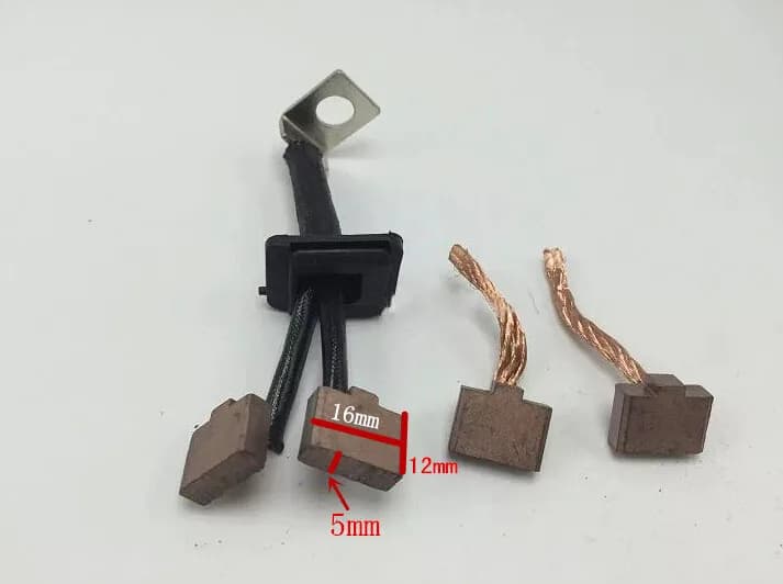 10 Pz/lotto Spazzole di Carbone Avviamento Elettrico Per VW Jetta Passat Citroen Elysee Motorino di Avviamento (12*16*5mm)