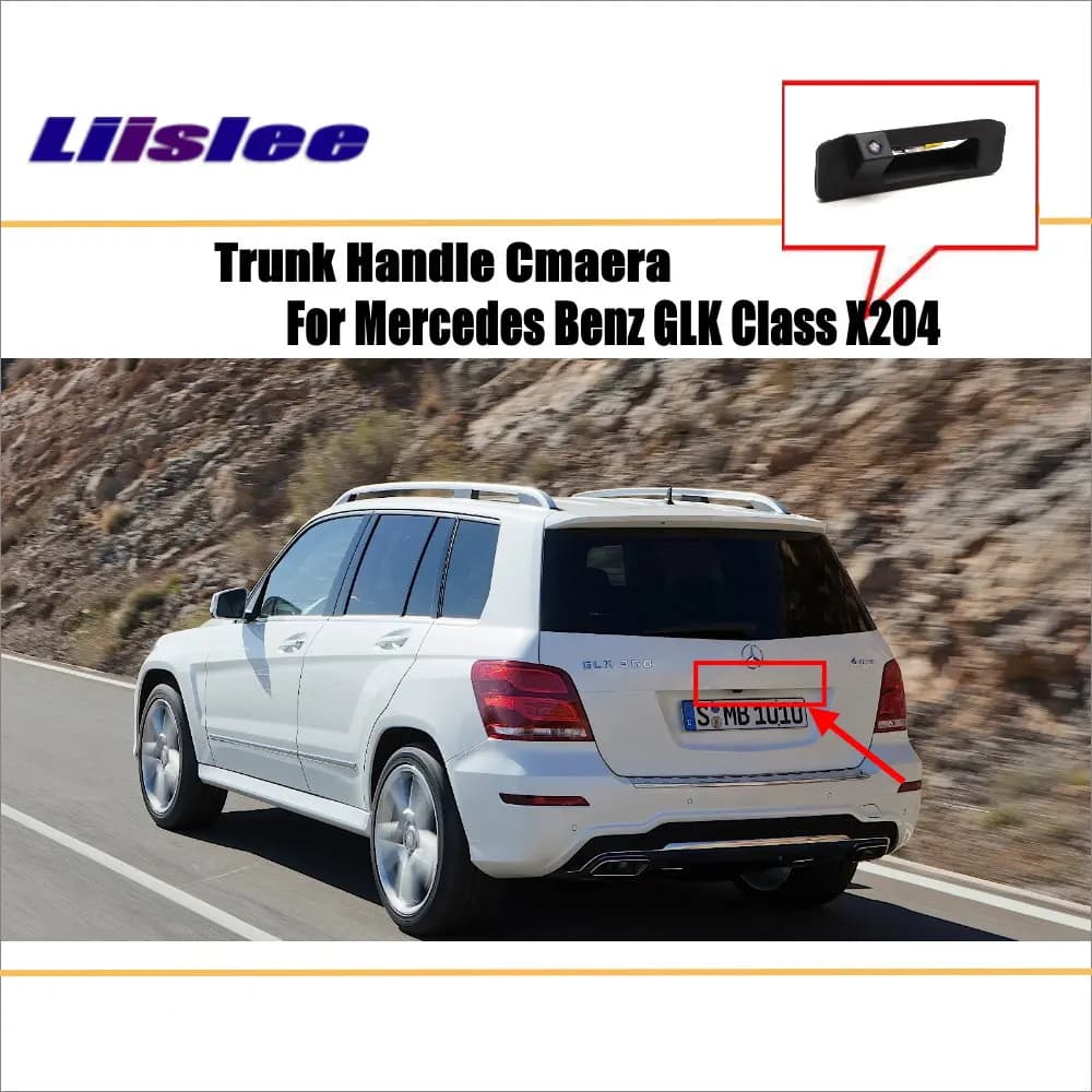Telecamera Posteriore HD CCD OEM SONY per Mercedes Benz GLK Classe X204 2013 2014 2015, Integrata nella Maniglia del Portellone Posteriore