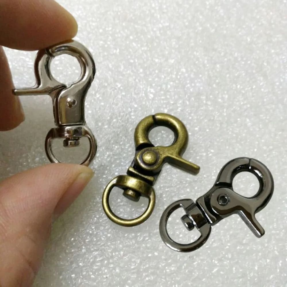 50 pz/lotto Bronzo/Nichel Trigger del Metallo della Parte Girevole Pinze Snap Hook 9mm Della Lega Girevole Catenacci DIY Del Gatto Del Cane Guinzagli borse Cinghie Accessori