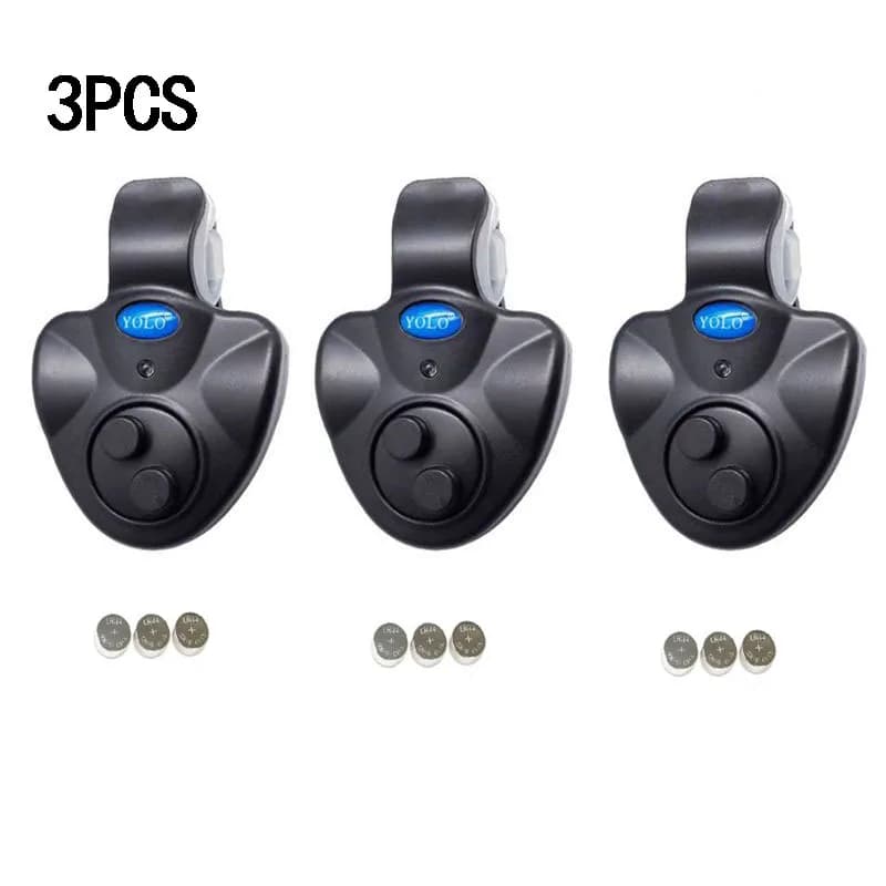 Fish bite alarm Electronic Cicalino on fishing rod with strong siren Night day indicator with battery B154