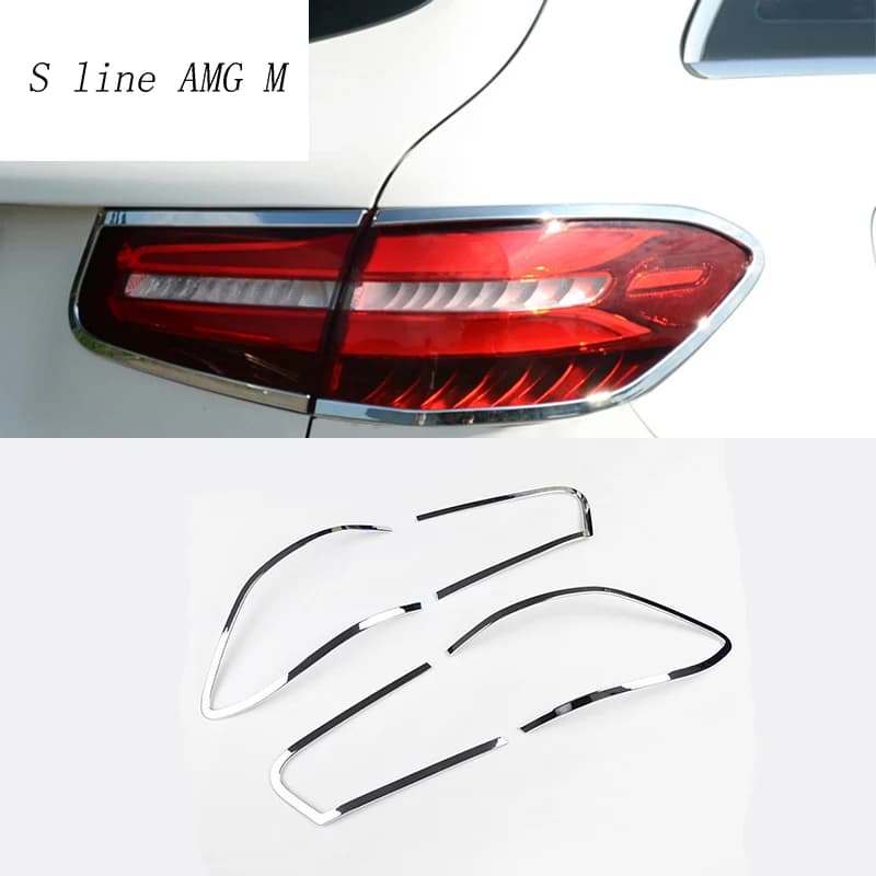 Auto after fog lamp frame modificato head fog light cover anello decorativo per Mercedes Benz classe GLC X253 2016-2022 accessori