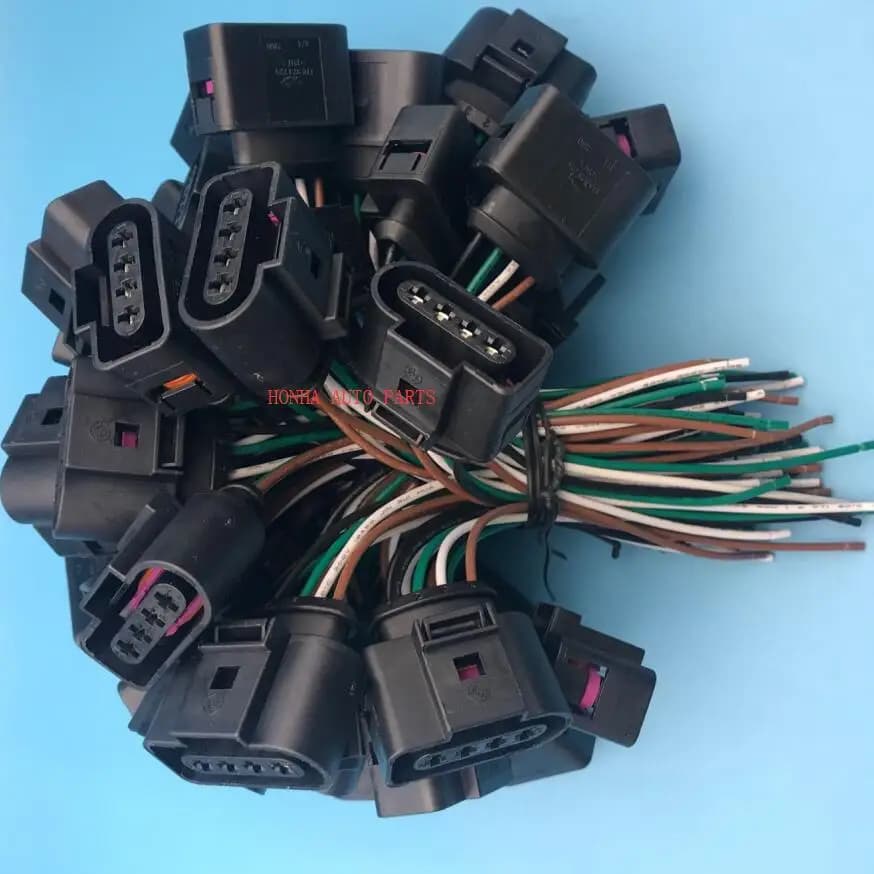 4 vie femmina presa 4B0973724 Bobina di Accensione cablaggio del Connettore di Riparazione Della Cassa Del Corredo Per A4 A6 Passat 1J0 973 724 1J0973724