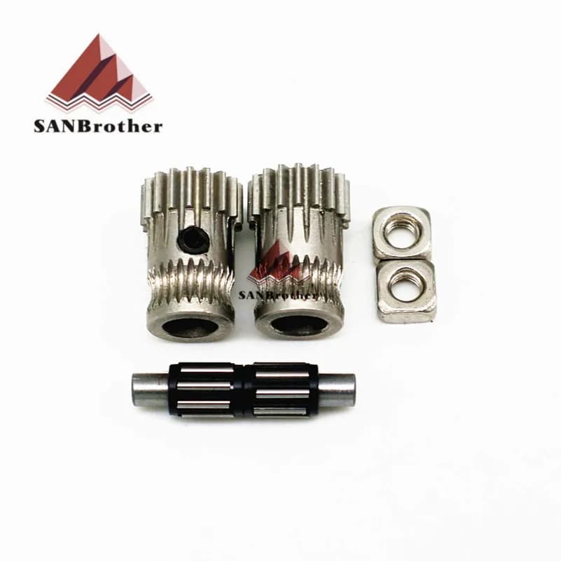 1Set Prusa i3 MK2/MK3 parte stampante 3D clonata Btech doppi ingranaggi fai da te Prusa i3 pulegge in acciaio Kit stampante 3D ingranaggi ruota di estrusione