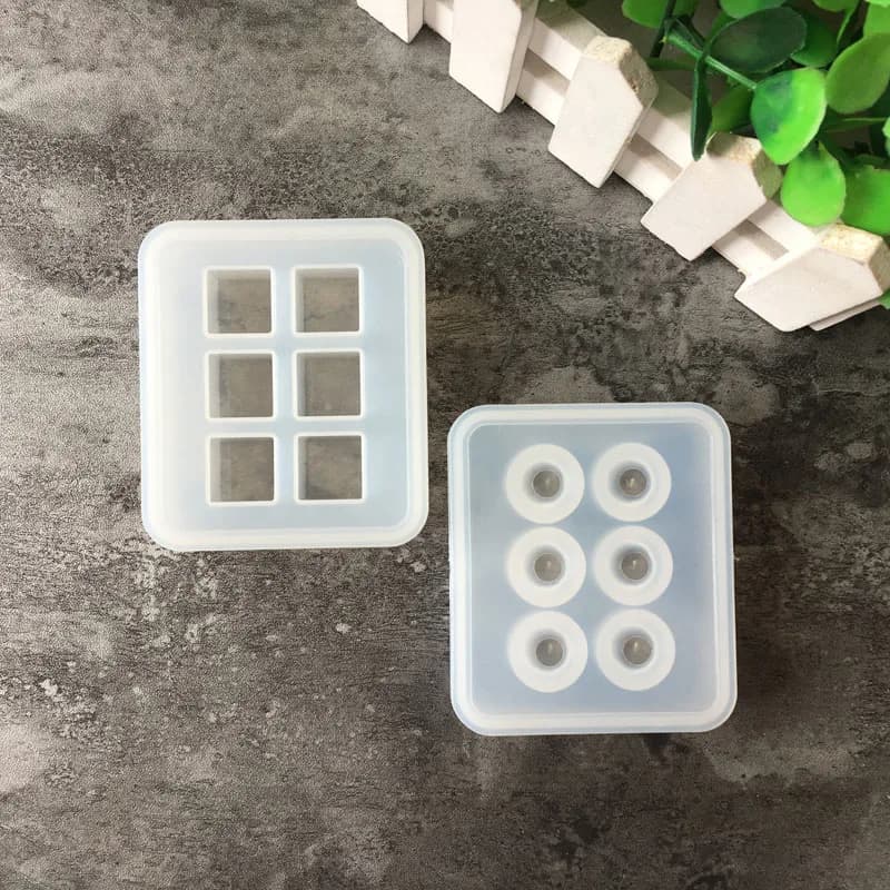 Stampo in Silicone 16 millimetri Cubo branelli della sfera 6 vano Del Silicone Della Resina Della Muffa handmade del Mestiere di DIY Monili Che Fanno stampi in resina epossidica