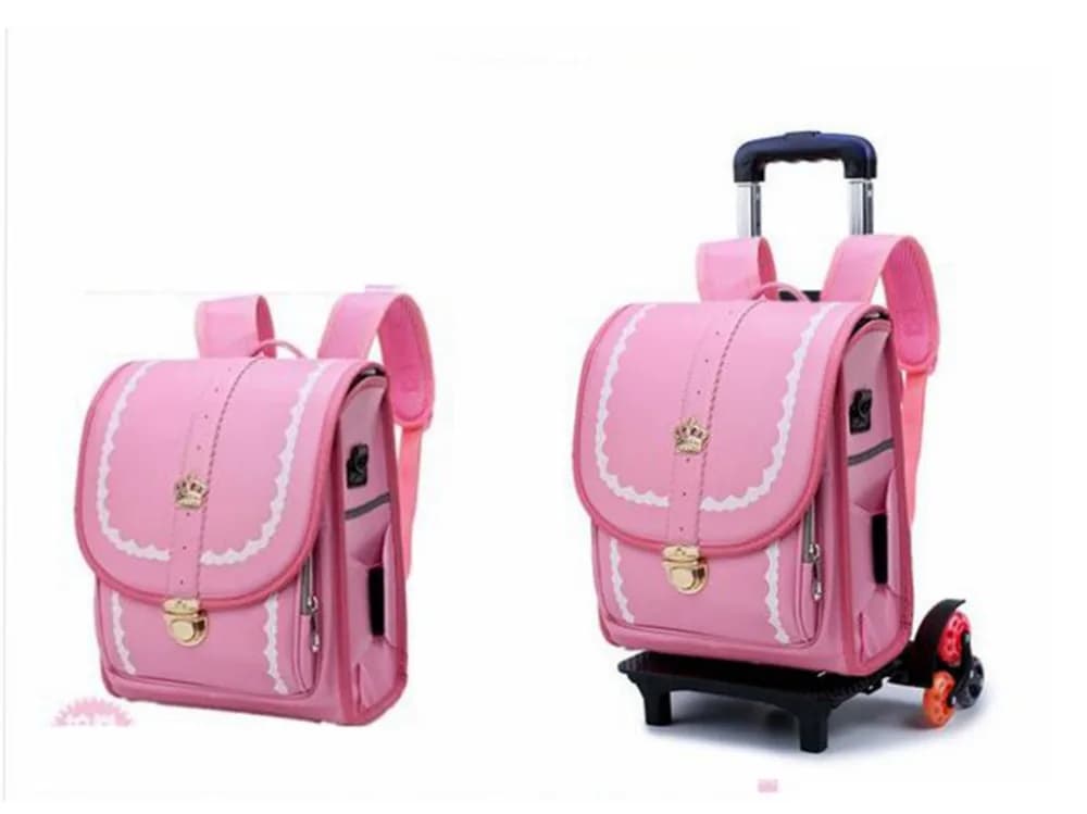 Giappone Scuola Dello Zaino del capretto Ortopedico wheeled Backpack Bambini DELL'UNITÀ di elaborazione Giapponese trolley zaino Per Bambini di scuola Borse zaino su ruote