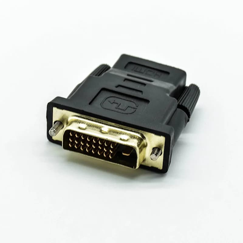 1pc Video Converter Cable from HDMI to DVI 24 + 1 pin 1080P for PC HDTV Projector DVI to HDMI Adapter Cable 24k Gold Plated Spina