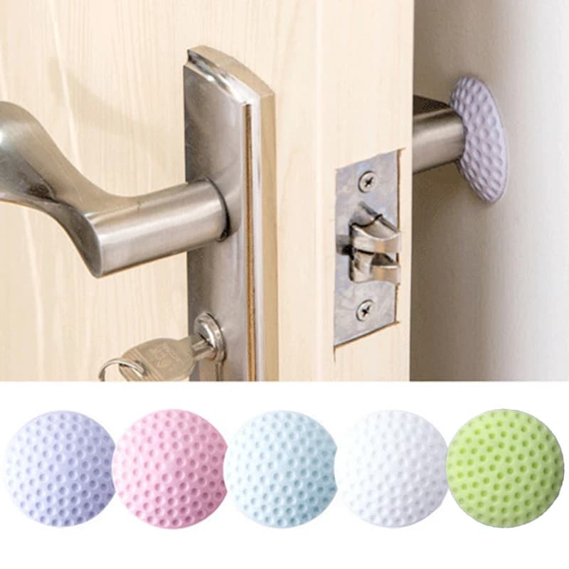 Tampone in gomma morbida per proteggere il muro Fermaporta autoadesivo Adesivi per parafango per porta per modellazione golf (Bianco/Blu/Rosa/Verde/Viola)