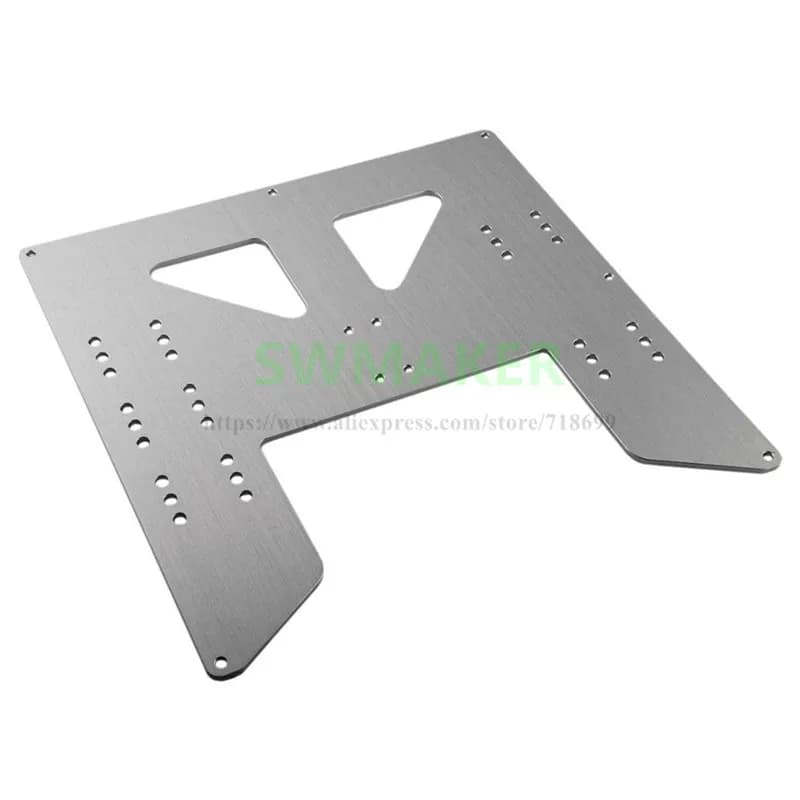 1PC Anet A8 A6 3D Printer Y trolley upgrade plate Anodized Aluminum Alloy Plate 3mm Thickness