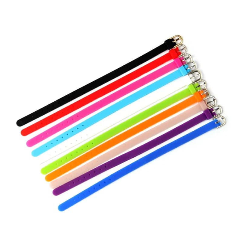 Braccialetto con cinturino in gomma siliconica di larghezza 8MM bracciale con cinturino per lettera fai da te per ragazza per accessori per la creazione di gioielli regalo per feste per bambini
