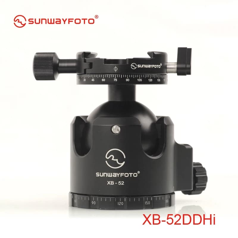 SUNWAYFOTO XB-52DDHI Low-Profile Tripod Head for DSLR Camera Tripod Ballhead Professional Monopod Panoramic Tripod Ball Head