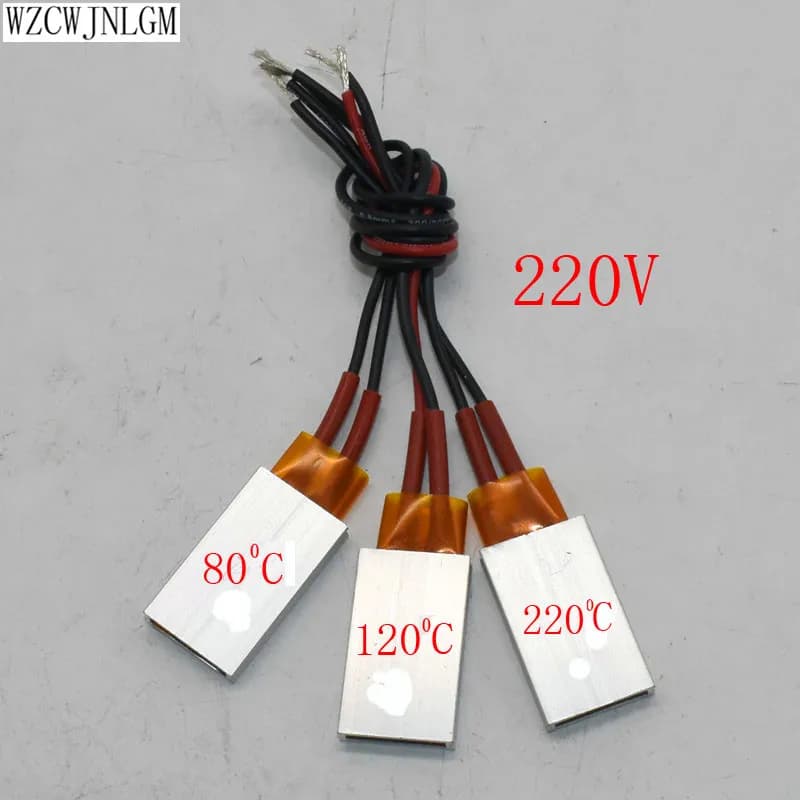 220 V Riscaldatori PTC Elemento Riscaldante Accessori Asciugacapelli Bigodini Riscaldatore 80/120/220 Gradi Celsius Riscaldatore Ad Aria 1 pcs