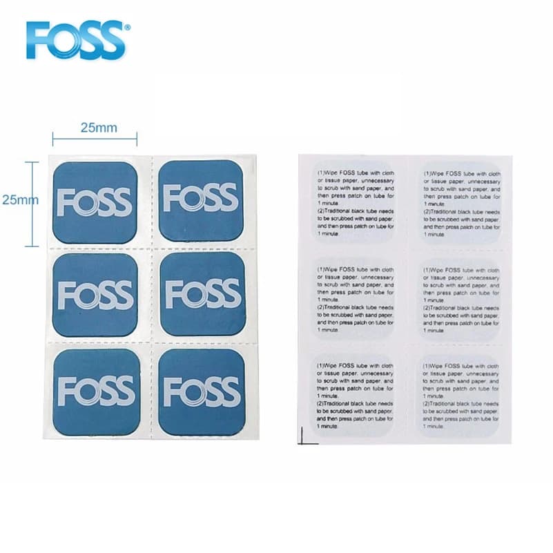 Foss Bicycle Tire Patch Tire Repair Tools FlyPaper Glueless Patch Kit MTB Road Bike Tube Repair Pad Tool 6Pcs/Set Tiye Patches