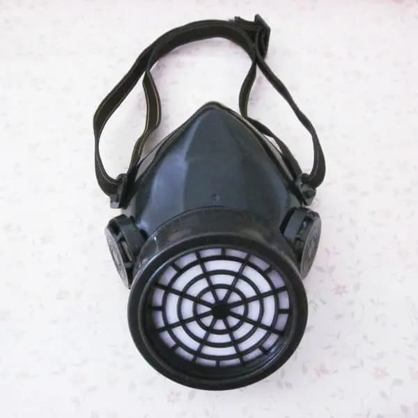 Respiratore informatico nero 1 bombola 1 valvola Rave Steampunk Maschera cosplay Industries Goth Punk Occhiali alternativi