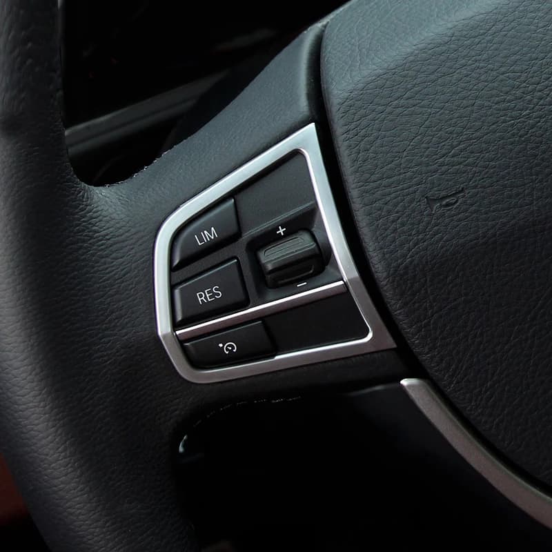 Car styling buttons at the wheel chrome cover Trim strip Accessories Interior decoration Sequins for BMW series 5 F10 F11 F18