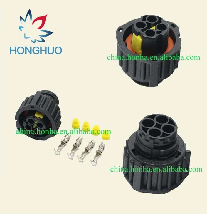 Freeshipping 5 set per Tyco AMP 4 pin femmina sigillato BU-GEH auto connettore CIRCOLARE DIN CUSTODIE 1-967325- 1