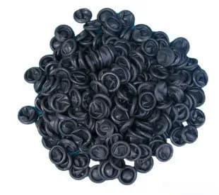 1000 pz/borsa Nero set di dita di lattice dito culle set di dita dito In Lattice nero anti-statica