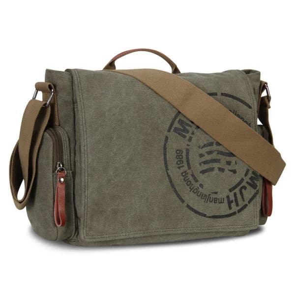 Men's Messenger Bags of Spalla Hemp Canvas Bags Hand Bag Men Business Fashion Fashion Vintage Crossbody Printing Bag High Quality Travel Bag
