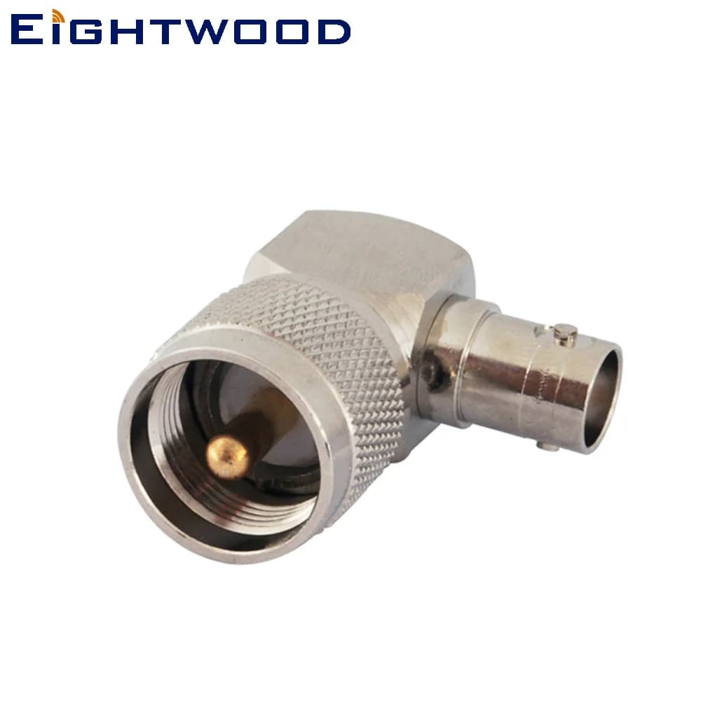 Eightwood 5 pz Adattatore Coassiale RF da Jack BNC a Connettore UHF PL-259 per Antenna Radio Veicolare Walkie Talkie Wouxun BaoFeng TYT Kenwood