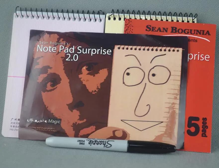 Blocco note Surprise 2.0 Trucchi magici Mago Primo piano Accessori per feste Oggetti di scena Trucco Illusione divertente