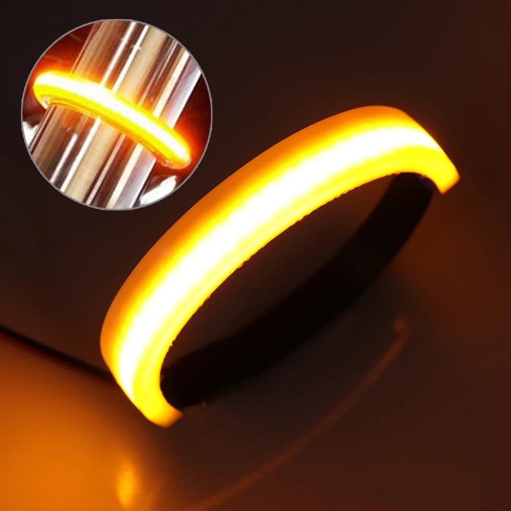Red/blue/yellow/white SMD LED Strip Clean Look fork direction indicator for motorcycle accessories