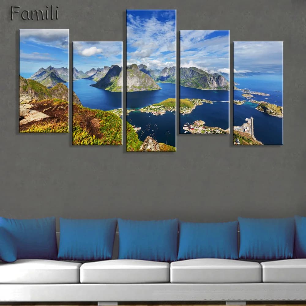 5 Pieces Chocolate Strawberries Wall Art Fruit Posters and Prints Modern Pictures for Living Room Without Frame