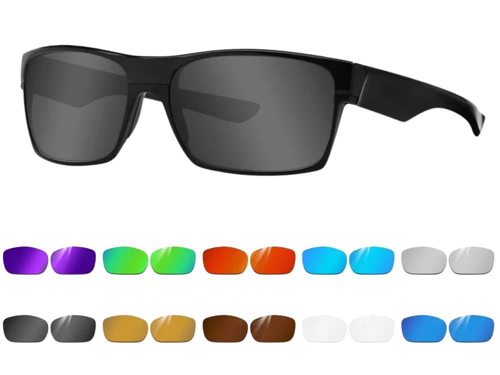 Lenti di ricambio polarizzate Glintbay Performance per occhiali da sole Oakley Twoface-colori multipli