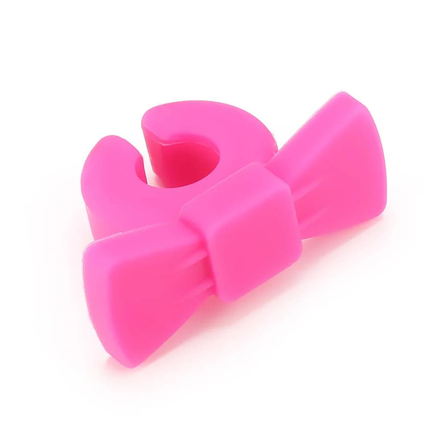 6 ciondoli per pennarelli per bicchieri da vino in silicone con cravatta e papillon per bicchieri da calici
