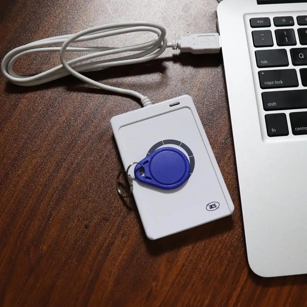 5YOA ACR122U NFC RFID Lettore USB Smart Card Writer SDK M-ifare Copia Clone Software Copiatrice Duplicatore Scrivibile S50 13.56mhz UID
