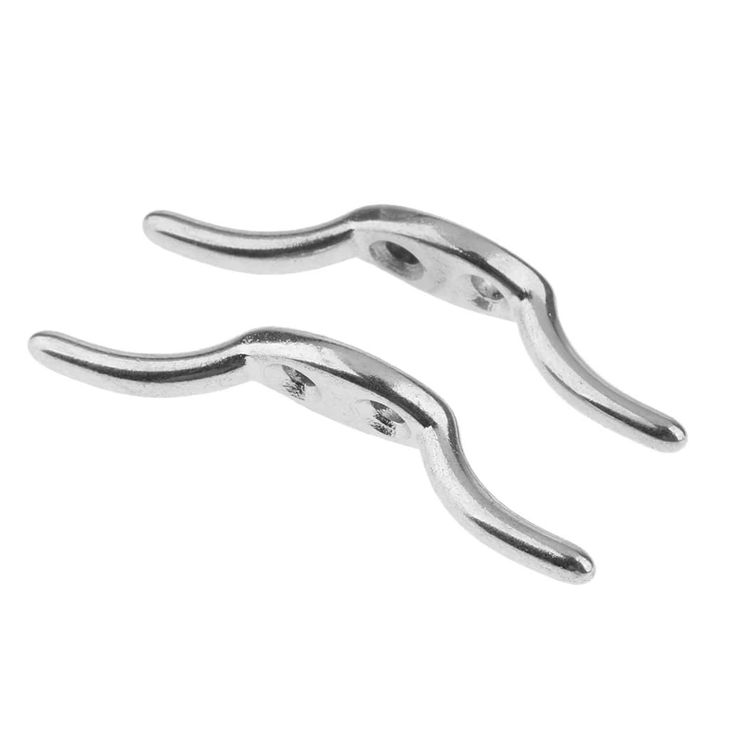2Pcs Corda Tacchetto In Acciaio Inossidabile Tacchetta Deck Ormeggio Marine Linea Bandiera di Ancoraggio per la Vela Motore Canottaggio Applicazioni Anti- ruggine 67 millimetri
