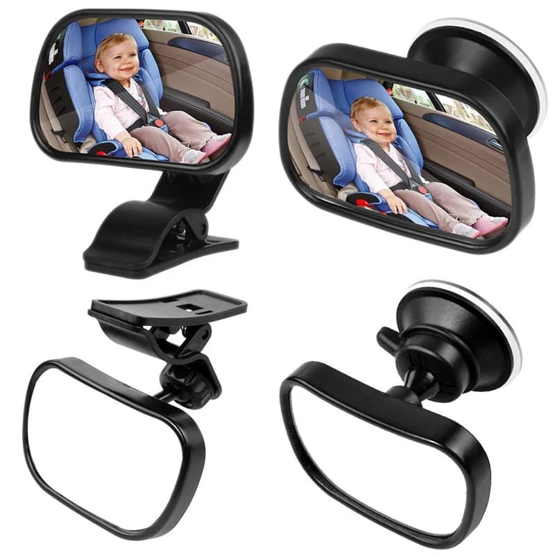 2 in 1 Mini bambini specchietto posteriore convesso sedile posteriore per Auto specchietto retrovisore per Auto regolabile per bambini specchietto retrovisore per Auto di sicurezza