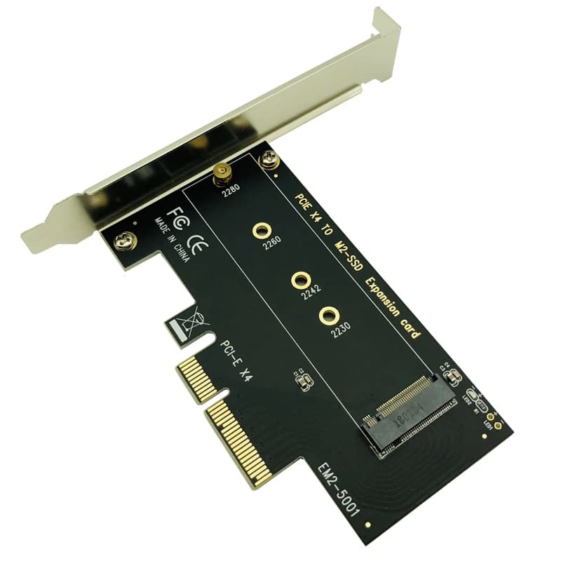 Adattatore BTBcoin NVME SSD M2 PCIE Adattatore PCIE a M2 M.2 NVME SSD a PCI Express X4 Adattatore riser scheda Chiave M per SSD 2230-2280 M2