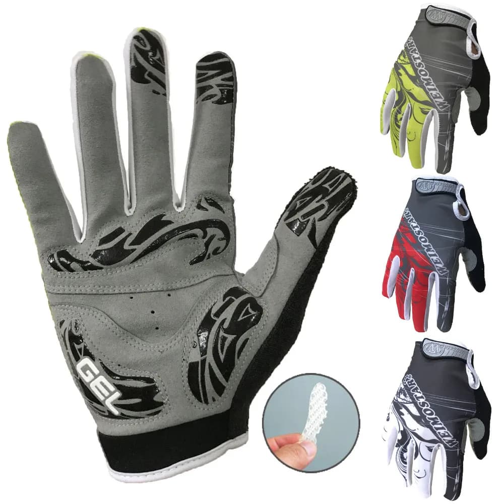 Guanti da ciclismo Weimostar all'ingrosso con dita intere guantes ciclismo Guanti da moto con imbottitura in gel Guanti da bici da bicicletta MTB estivi