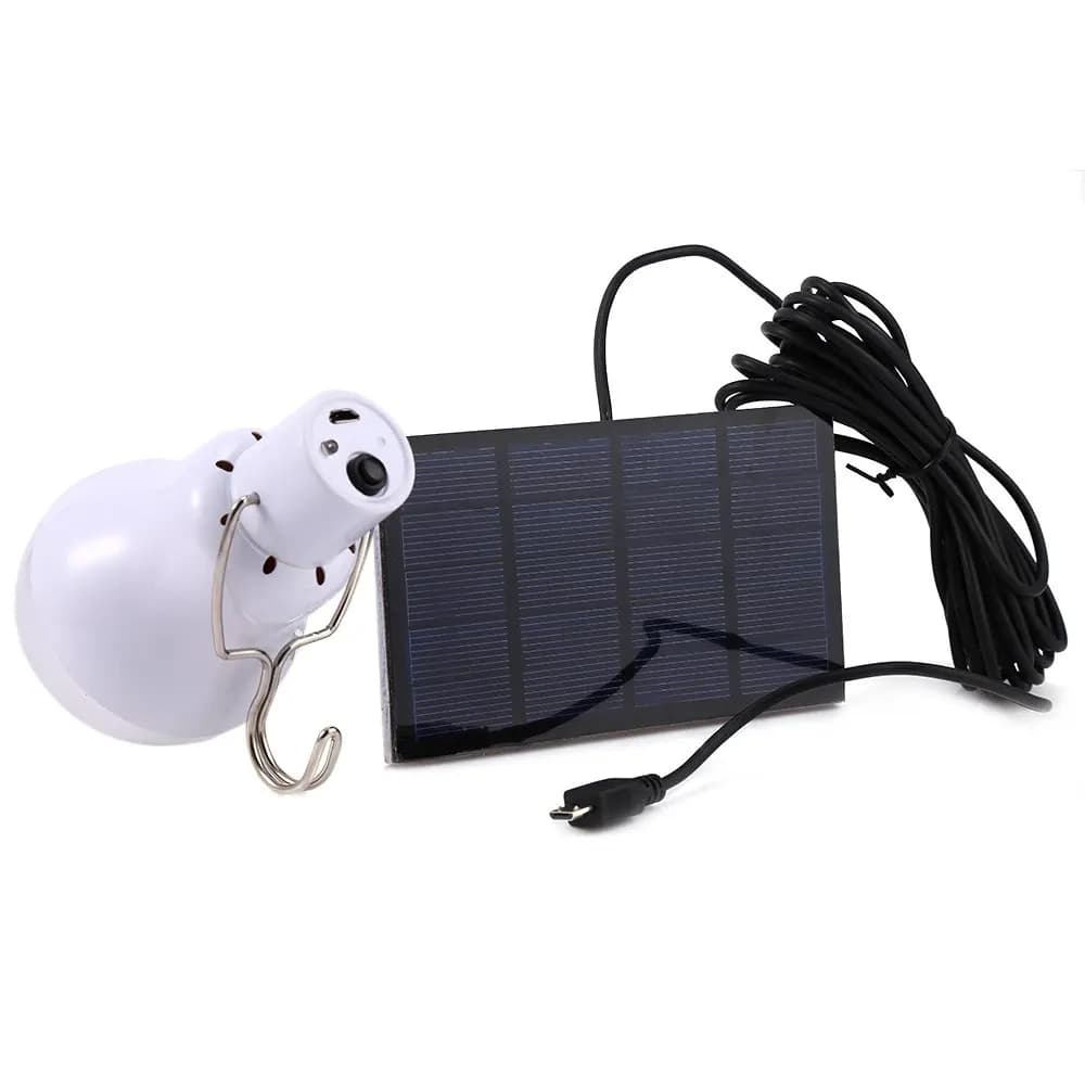 Lampada a energia solare lampadine a Led portatili pannello a energia solare illuminazione a Led per tende da campeggio luci di emergenza per la pesca notturna Flash