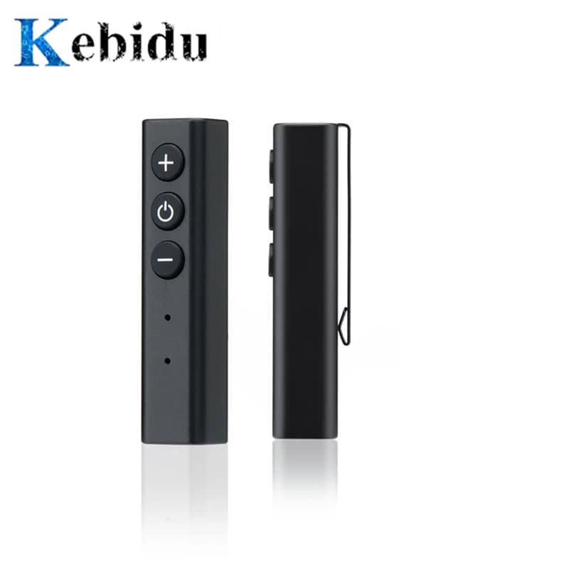 Kebidu Pen Clip Bluetooth 4.0 receiver headphone adapter for smartphones Wireless speaker adapter for wired headphones