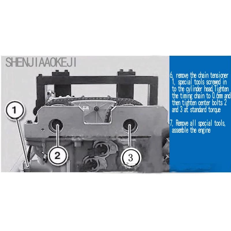 Strumento di cronometraggio N51-55 Un set completo di strumenti speciali per la cronometraggio del motore Combinazione di strumenti di riparazione auto hardware portatile 1 set