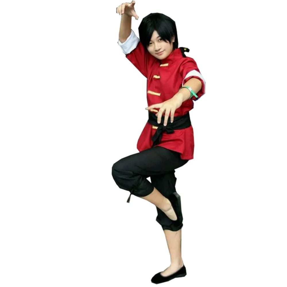 2025 Ranma 1/2 Ranma Nibun-no-Ichi Ranma One-Half Ranma Saotome Costume Cosplay con scarpe (Leave Shoes Size)