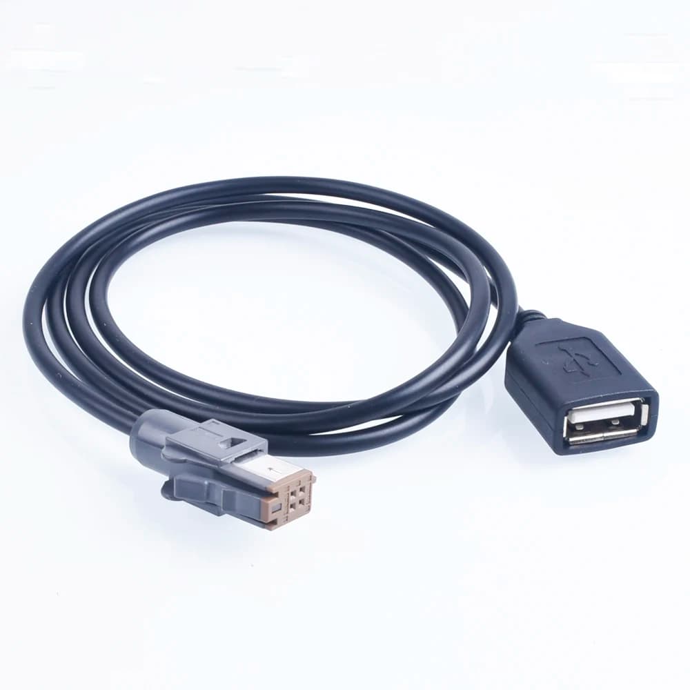 Car Aux Audio Input Media Data Wire Plug To USB Adapter Conector For Toyoya nszn w64t nsdn w60 nszt-w60