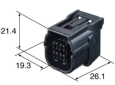 Free Shipping 100 pcs/lot 4 Pin/Way Sumitomo HV/HVG Series 040 O2 Automotive Sensor Plug Connector For Honda Acura 6189-7039