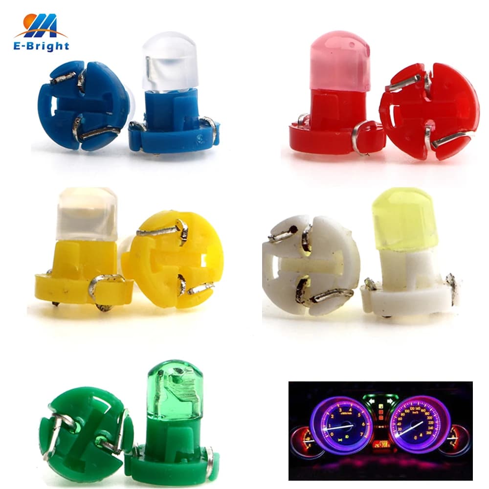 10pcs T3 T4.2 T4.7 Neo Wedge Led Dashboard Light Bulbs for Car Instrument Cluster Guage Lights 12V Indicator Bulb Replacement