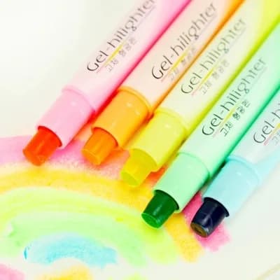 Materiale per ufficio materiale scolastico penna invisibile 6 pz/lotto penna evidenziatore Gel caramelle Lumina pennarello pastello cancelleria Zakka
